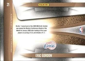 2009-10 Panini Playoff Contenders - Draft Class #21 Eric Gordon Back