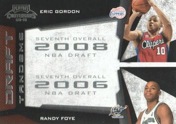 2009-10 Panini Playoff Contenders - Draft Tandems #5 Eric Gordon / Randy Foye Front