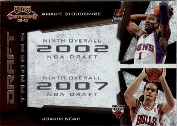 2009-10 Panini Playoff Contenders - Draft Tandems #7 Amare Stoudemire / Joakim Noah Front