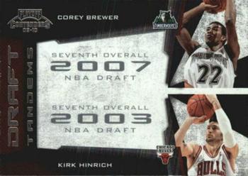 2009-10 Panini Playoff Contenders - Draft Tandems #12 Corey Brewer / Kirk Hinrich Front