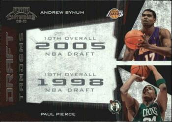 2009-10 Panini Playoff Contenders - Draft Tandems #13 Andrew Bynum / Paul Pierce Front