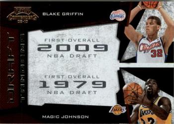 2009-10 Panini Playoff Contenders - Draft Tandems #17 Blake Griffin / Magic Johnson Front