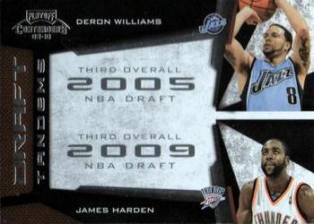 2009-10 Panini Playoff Contenders - Draft Tandems #18 Deron Williams / James Harden Front