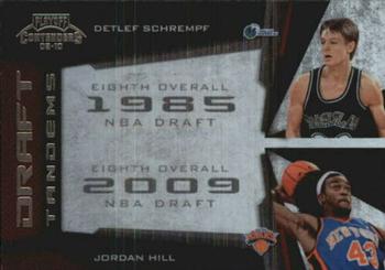 2009-10 Panini Playoff Contenders - Draft Tandems #20 Detlef Schrempf / Jordan Hill Front