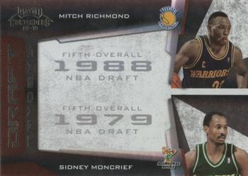 2009-10 Panini Playoff Contenders - Draft Tandems Black #11 Mitch Richmond / Sidney Moncrief Front
