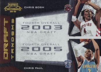 2009-10 Panini Playoff Contenders - Draft Tandems Gold #3 Chris Bosh / Chris Paul Front