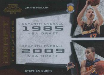 2009-10 Panini Playoff Contenders - Draft Tandems Gold #19 Chris Mullin / Stephen Curry Front