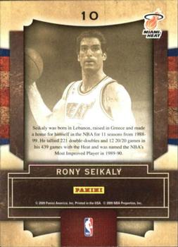 2009-10 Panini Playoff Contenders - Legendary Contenders #10 Rony Seikaly Back