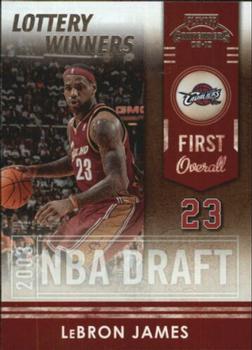 2009-10 Panini Playoff Contenders - Lottery Winners #1 LeBron James Front