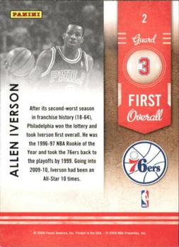 2009-10 Panini Playoff Contenders - Lottery Winners #2 Allen Iverson Back
