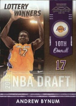 2009-10 Panini Playoff Contenders - Lottery Winners #22 Andrew Bynum Front