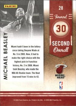 2009-10 Panini Playoff Contenders - Lottery Winners #28 Michael Beasley Back