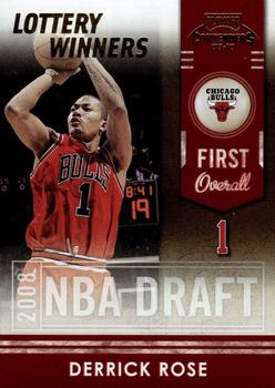2009-10 Panini Playoff Contenders - Lottery Winners Gold #5 Derrick Rose Front