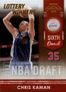 2009-10 Panini Playoff Contenders - Lottery Winners Gold #20 Chris Kaman Front