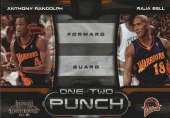 2009-10 Panini Playoff Contenders - One-Two Punch #5 Anthony Randolph / Stephen Jackson Front