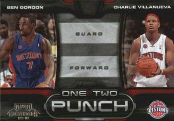 2009-10 Panini Playoff Contenders - One-Two Punch #8 Ben Gordon / Charlie Villanueva Front