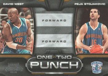 2009-10 Panini Playoff Contenders - One-Two Punch #13 David West / Peja Stojakovic Front