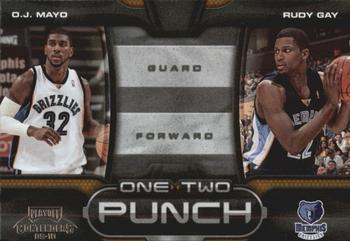 2009-10 Panini Playoff Contenders - One-Two Punch #17 O.J. Mayo / Rudy Gay Front