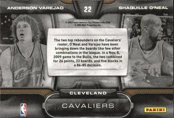 2009-10 Panini Playoff Contenders - One-Two Punch #22 Anderson Varejao / Shaquille O'Neal Back