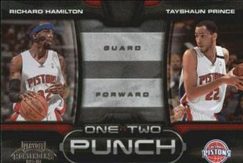 2009-10 Panini Playoff Contenders - One-Two Punch #23 Richard Hamilton / Tayshaun Prince Front