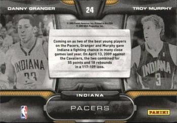 2009-10 Panini Playoff Contenders - One-Two Punch #24 Danny Granger / Troy Murphy Back