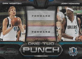2009-10 Panini Playoff Contenders - One-Two Punch Black #7 Dirk Nowitzki / Josh Howard Front