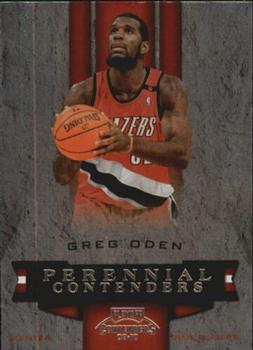 2009-10 Panini Playoff Contenders - Perennial Contenders #12 Greg Oden Front
