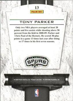 2009-10 Panini Playoff Contenders - Perennial Contenders #13 Tony Parker Back