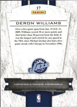2009-10 Panini Playoff Contenders - Perennial Contenders #17 Deron Williams Back