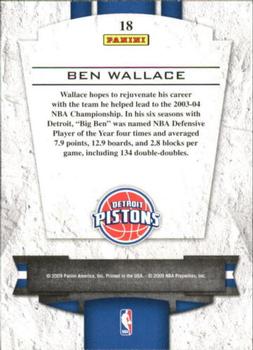 2009-10 Panini Playoff Contenders - Perennial Contenders #18 Ben Wallace Back