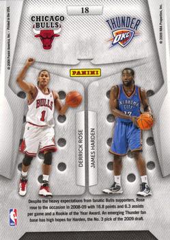 2009-10 Panini Playoff Contenders - Round Numbers #18 Derrick Rose / James Harden Back