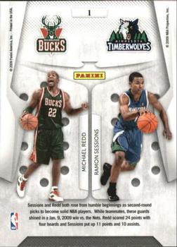 2009-10 Panini Playoff Contenders - Round Numbers #1 Michael Redd / Ramon Sessions Back