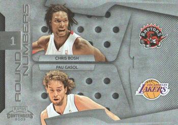 2009-10 Panini Playoff Contenders - Round Numbers #3 Chris Bosh / Pau Gasol Front