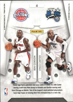 2009-10 Panini Playoff Contenders - Round Numbers #4 Ben Gordon / Vince Carter Back