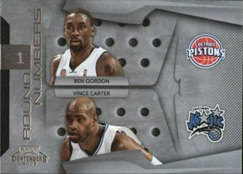 2009-10 Panini Playoff Contenders - Round Numbers #4 Ben Gordon / Vince Carter Front