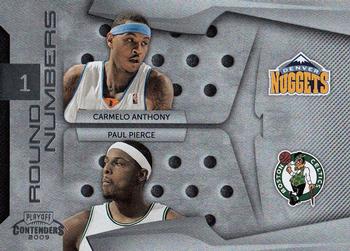2009-10 Panini Playoff Contenders - Round Numbers #6 Carmelo Anthony / Paul Pierce Front