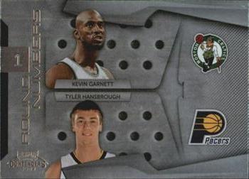2009-10 Panini Playoff Contenders - Round Numbers #8 Kevin Garnett / Tyler Hansbrough Front