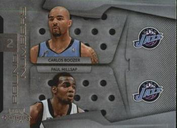 2009-10 Panini Playoff Contenders - Round Numbers #10 Carlos Boozer / Paul Millsap Front