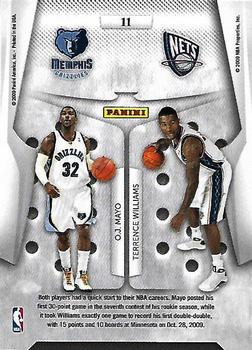 2009-10 Panini Playoff Contenders - Round Numbers #11 O.J. Mayo / Terrence Williams Back