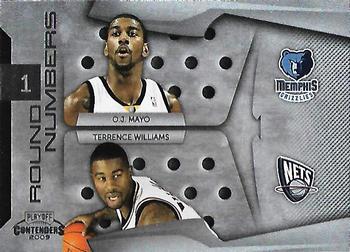 2009-10 Panini Playoff Contenders - Round Numbers #11 O.J. Mayo / Terrence Williams Front