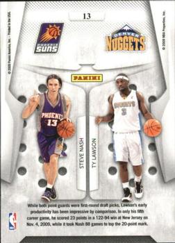 2009-10 Panini Playoff Contenders - Round Numbers #13 Steve Nash / Ty Lawson Back