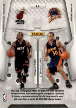 2009-10 Panini Playoff Contenders - Round Numbers #14 Dwyane Wade / Stephen Curry Back