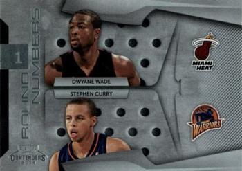 2009-10 Panini Playoff Contenders - Round Numbers #14 Dwyane Wade / Stephen Curry Front