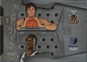 2009-10 Panini Playoff Contenders - Round Numbers #19 Andrew Bogut / Hasheem Thabeet Front