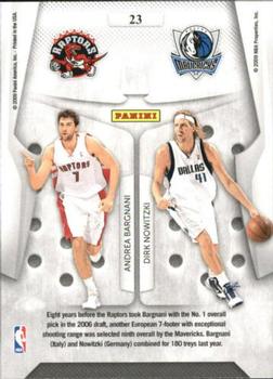 2009-10 Panini Playoff Contenders - Round Numbers #23 Andrea Bargnani / Dirk Nowitzki Back