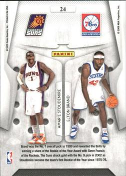 2009-10 Panini Playoff Contenders - Round Numbers #24 Amare Stoudemire / Elton Brand Back