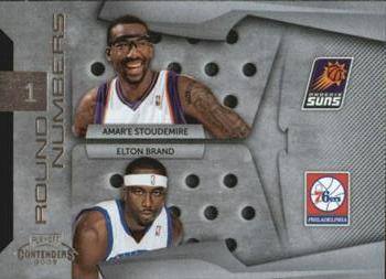 2009-10 Panini Playoff Contenders - Round Numbers #24 Amare Stoudemire / Elton Brand Front