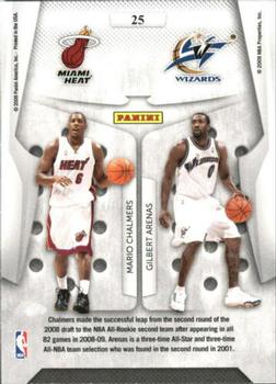 2009-10 Panini Playoff Contenders - Round Numbers #25 Gilbert Arenas / Mario Chalmers Back