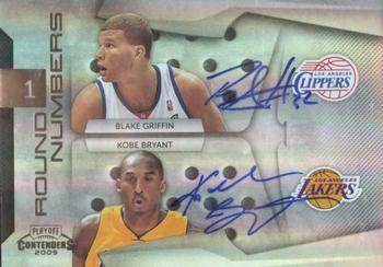2009-10 Panini Playoff Contenders - Round Numbers Autographs #9 Blake Griffin / Kobe Bryant Front