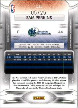 2009-10 Panini Prestige - Bonus Shots Green #135 Sam Perkins Back
